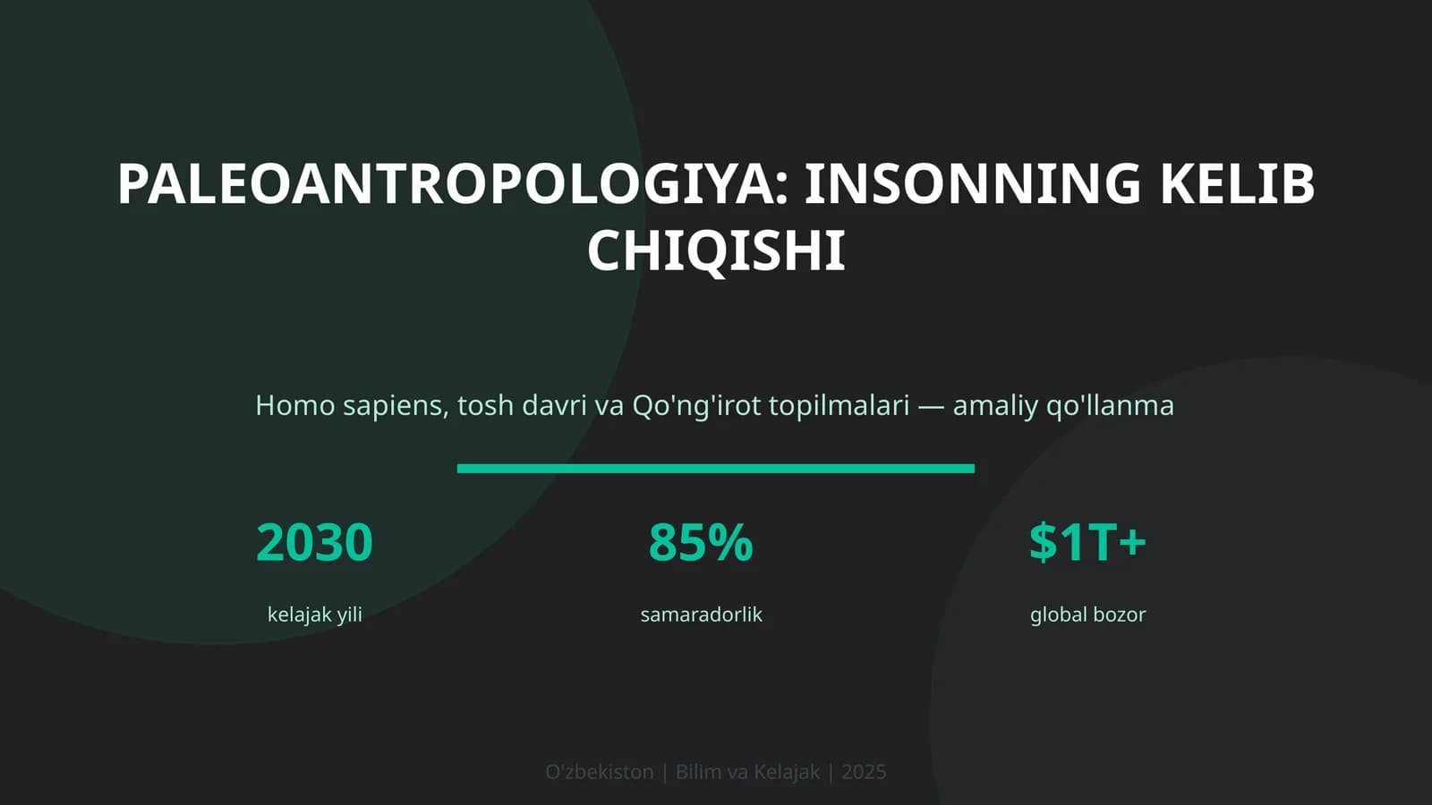 Paleoantropologiya: insonning kelib chiqishi