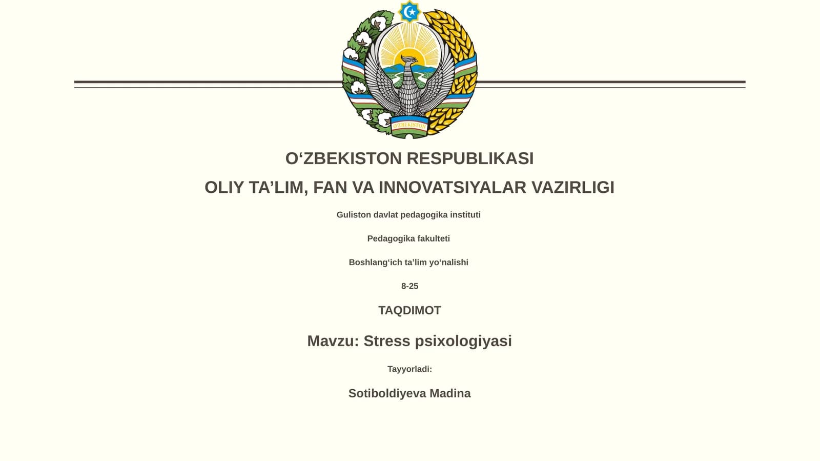 Stress psixologiyasi