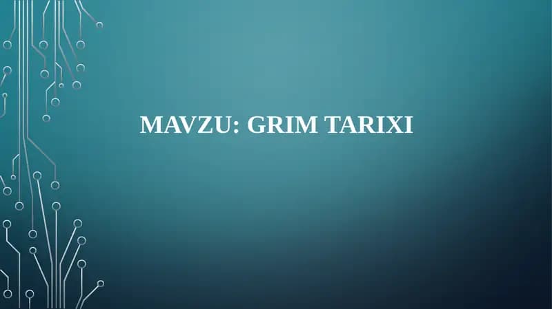 GRIM TARIXI