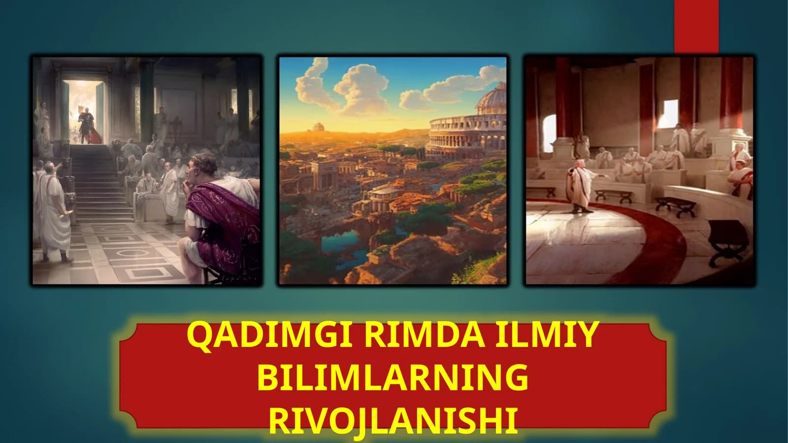 QADIMGI RIMDA ILMIY BILIMLARNING RIVOJLANISHI