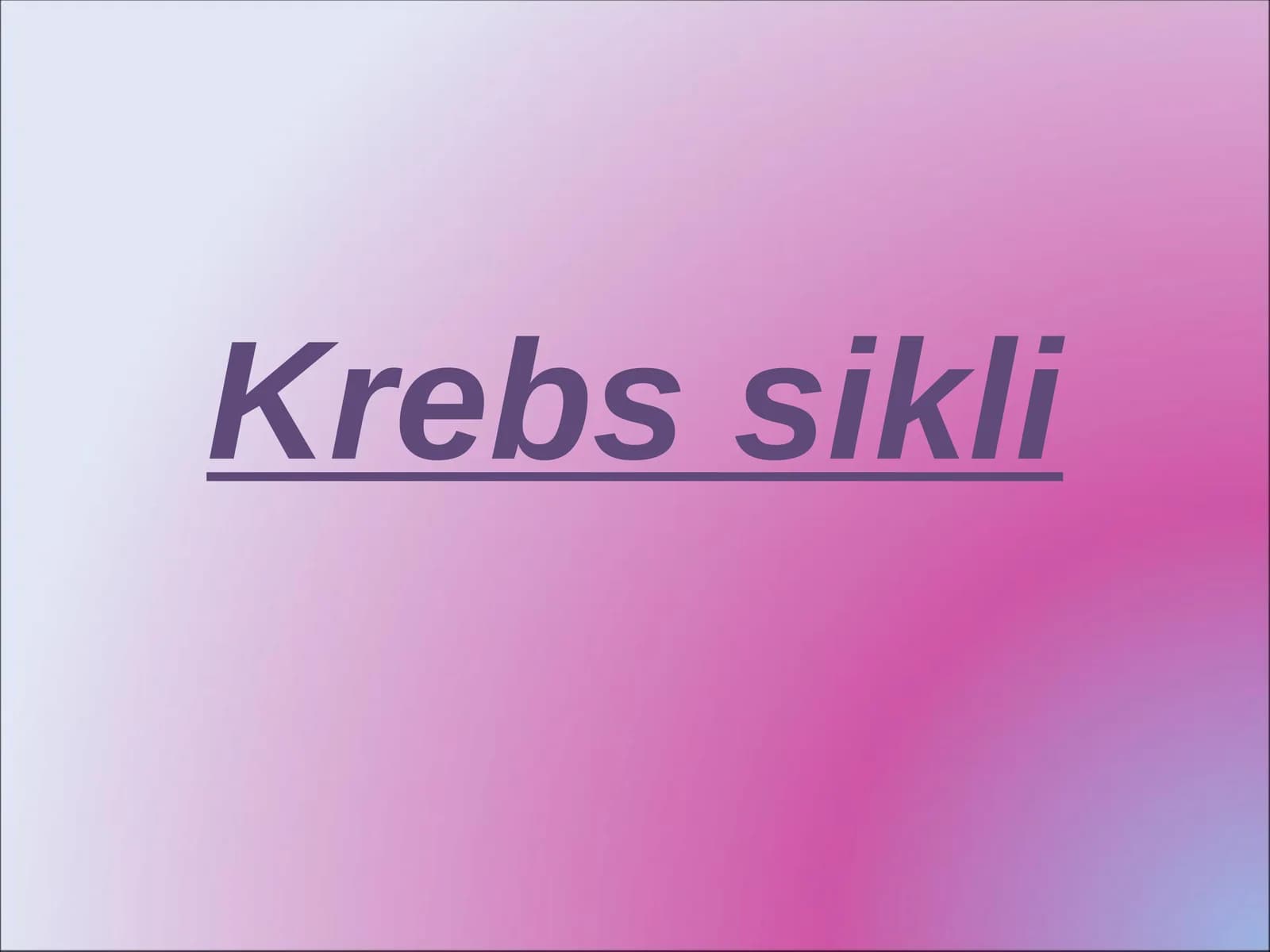 Krebs sikli