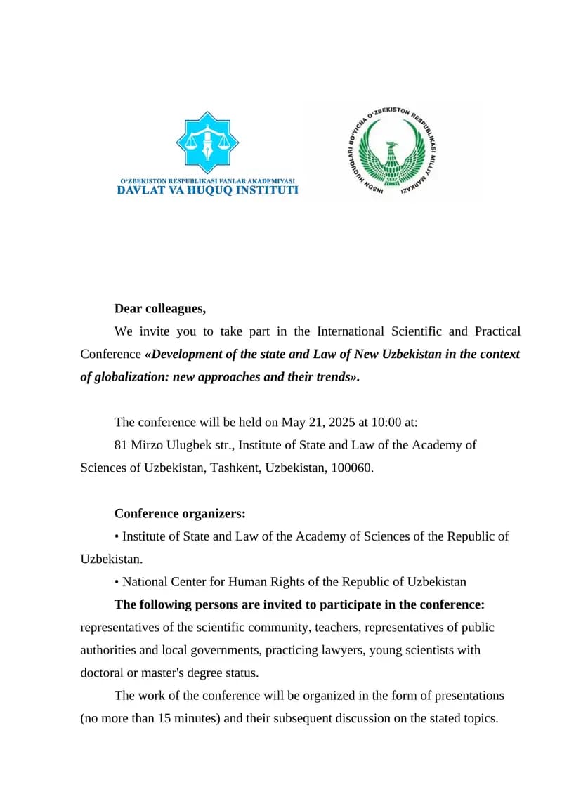 International Scientific and Practical Conference