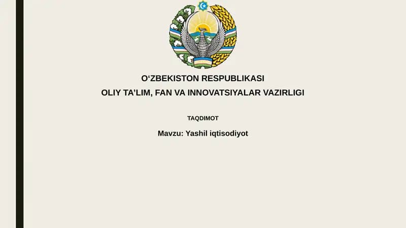 Yashiliqtisodiyot