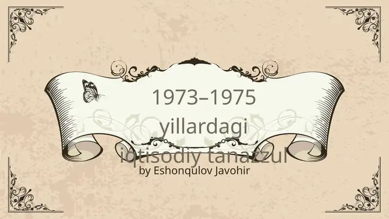 1973–1975 yillardagi iqtisodiy tanazzul