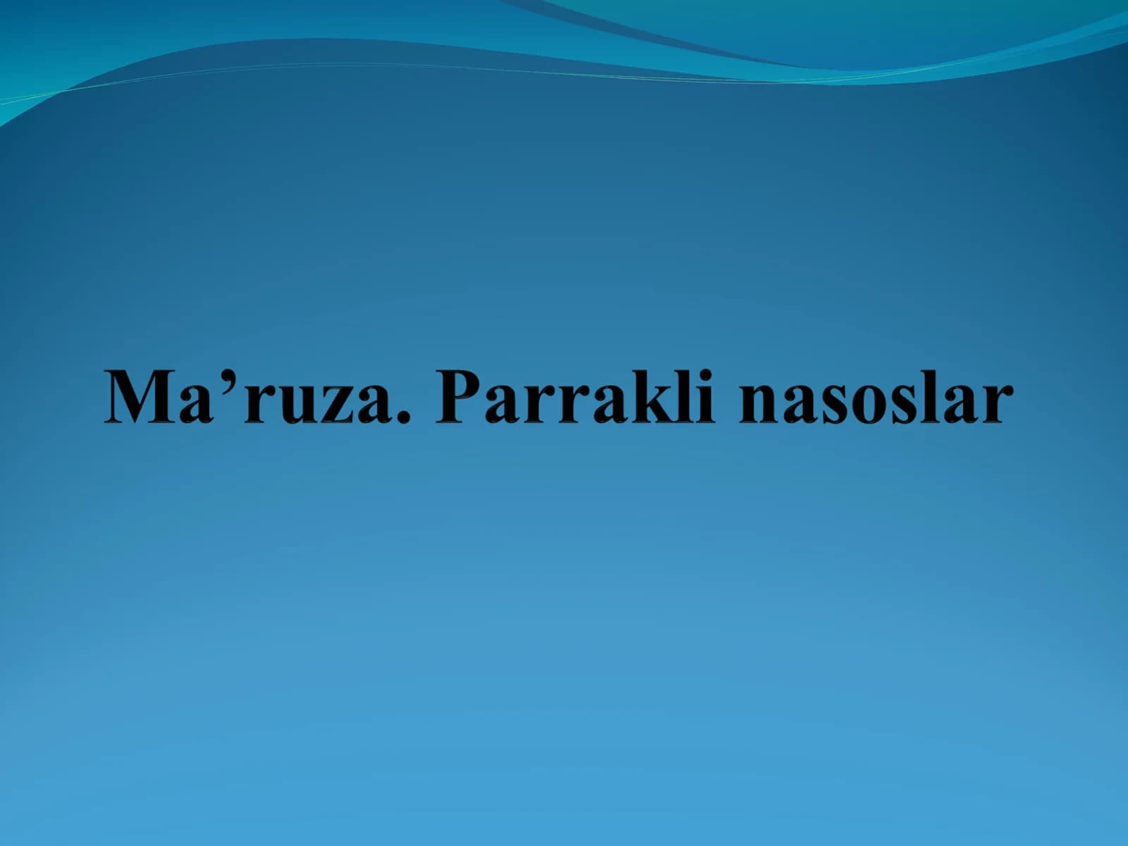 Dinamik nasoslar