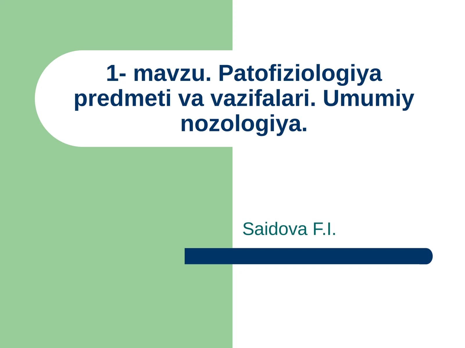 Patofiziologiya