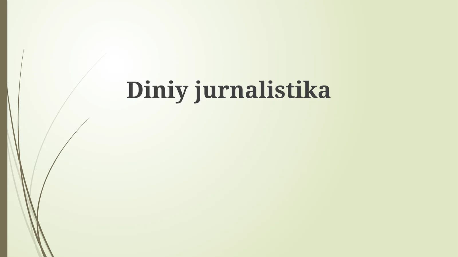 Diniyjurnalistika