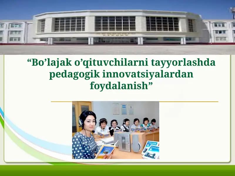 Pedagogik Texnologiyalar