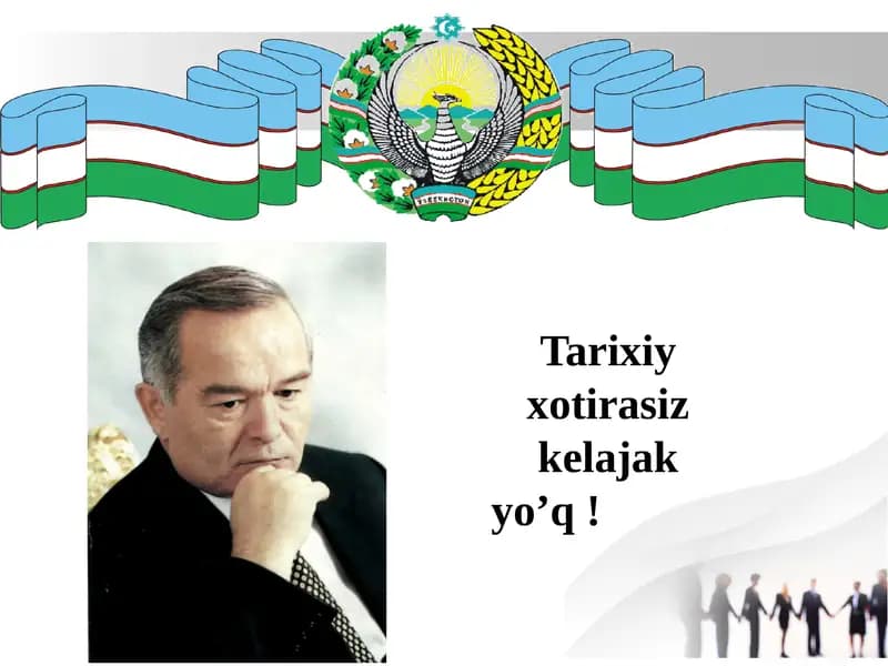 Tarixiy xotirasiz kelajak yo‘q