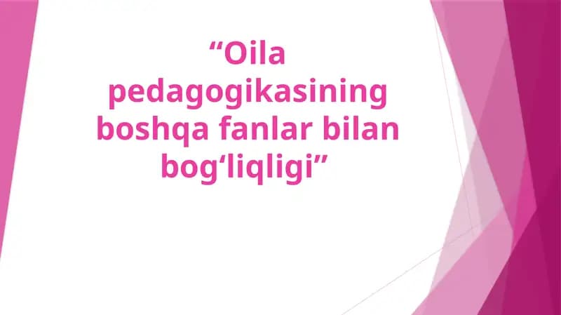 Oilapedagogikasi
