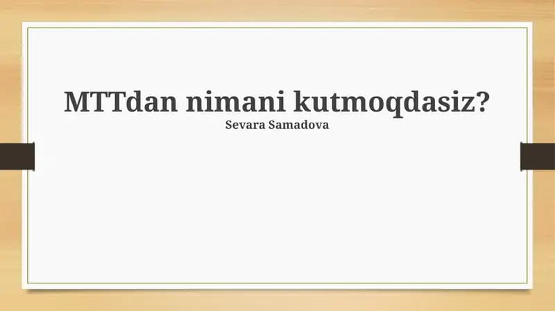 MTT va boshqa platformalar taqqoslash