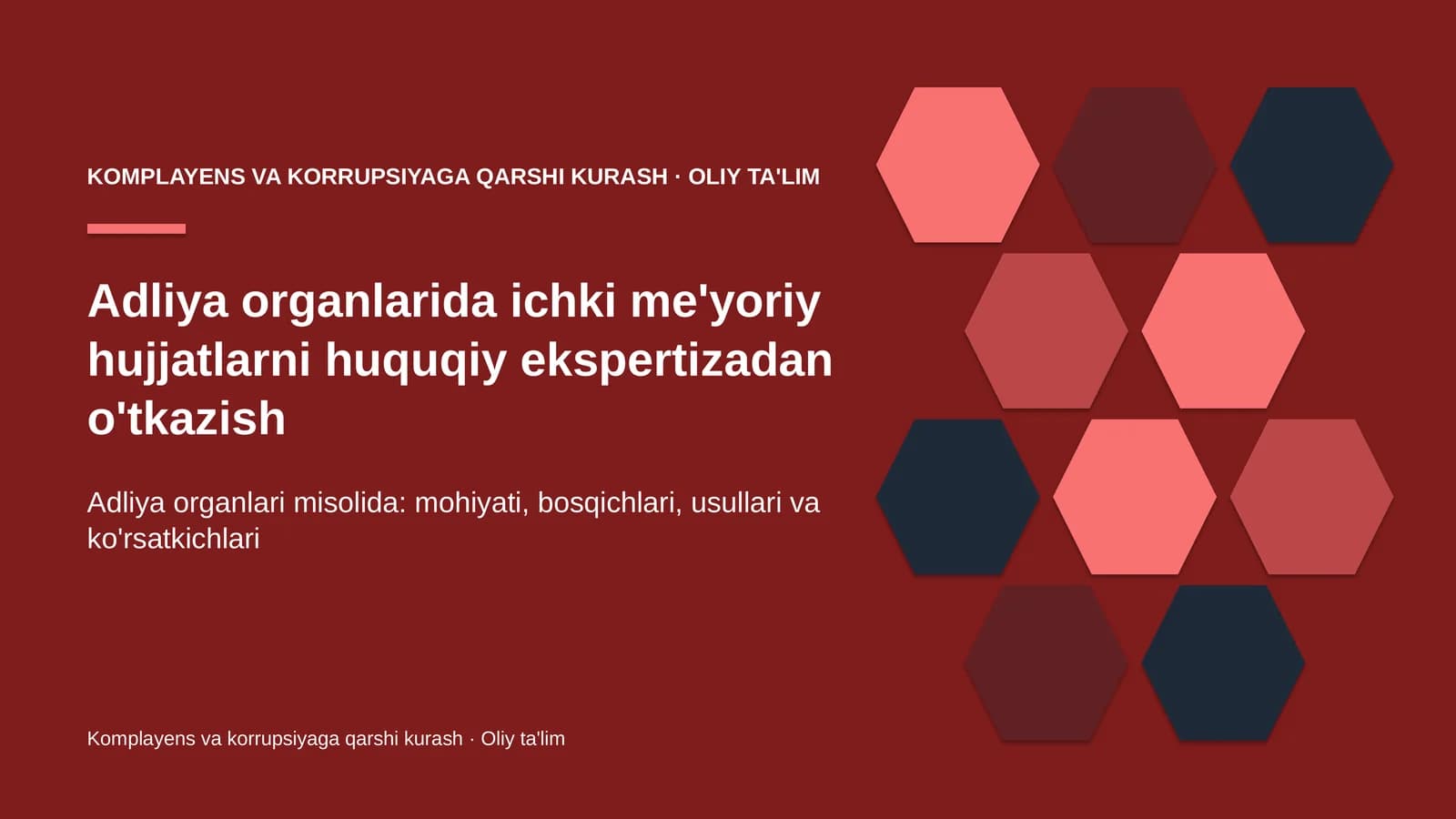 adliya organlarida ichki me'yoriy hujjatlarni huquqiy ekspertizadan o'tkazish 3856