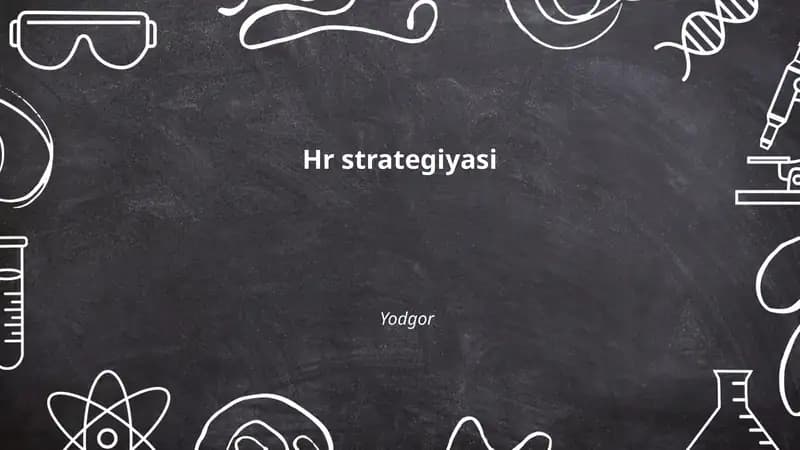 Kadrlarni strategik rejalashtirish