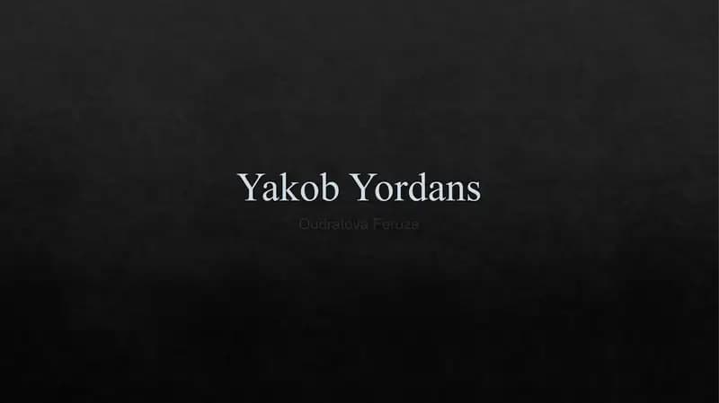 Yakob Yordans