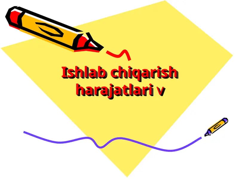 Ishlab chiqarish harajatlari