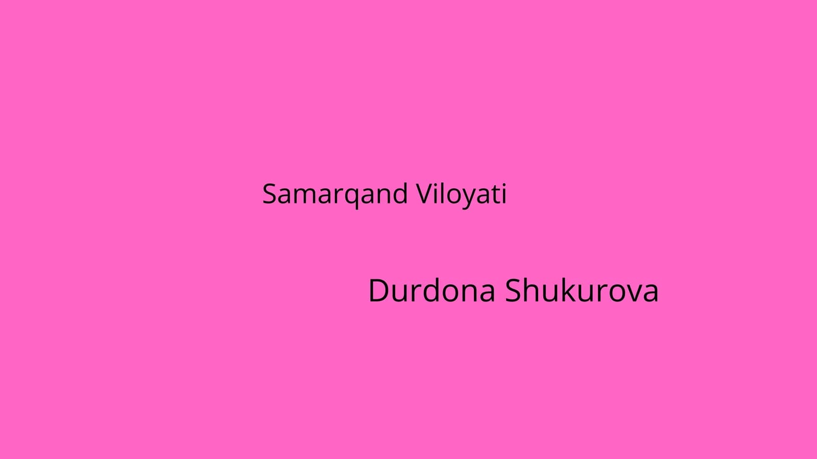 Samarqand Shahri Haqida