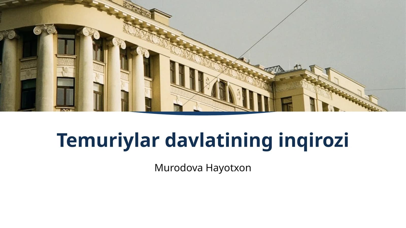 Temuriylar davlatining inqirozi