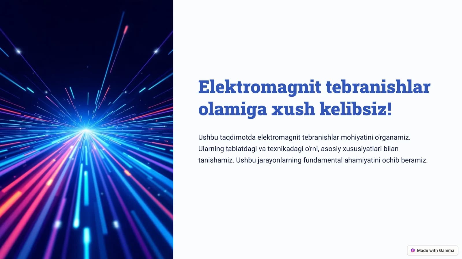 Xususiy Elektromagnit Tebranishlar