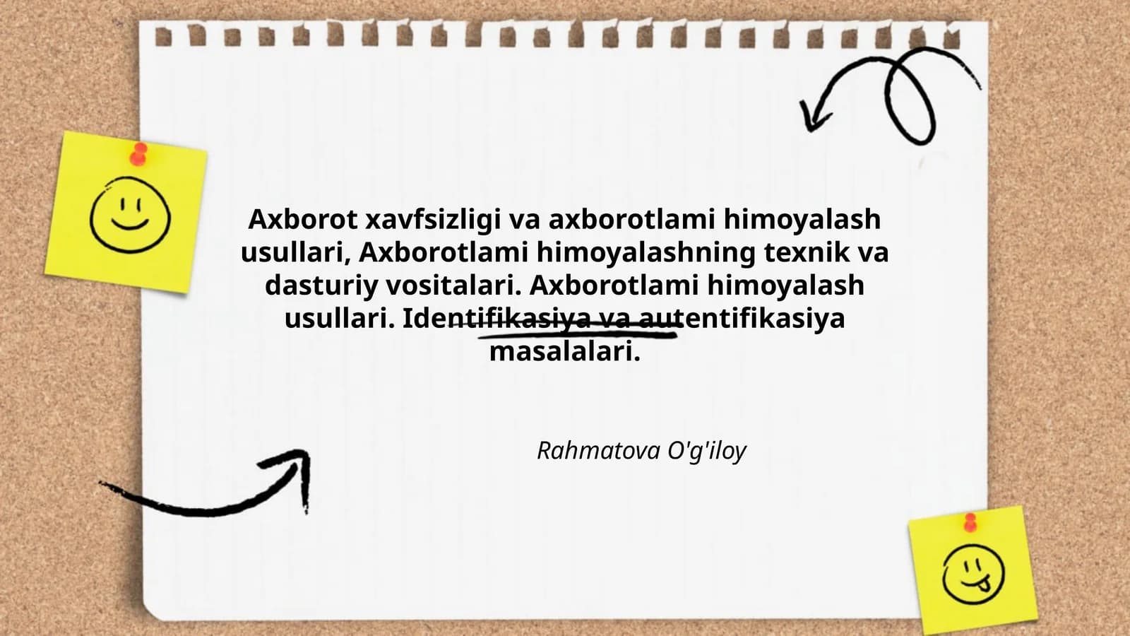 Axborot xavfsizligi va axborotlami himoyalash usullari