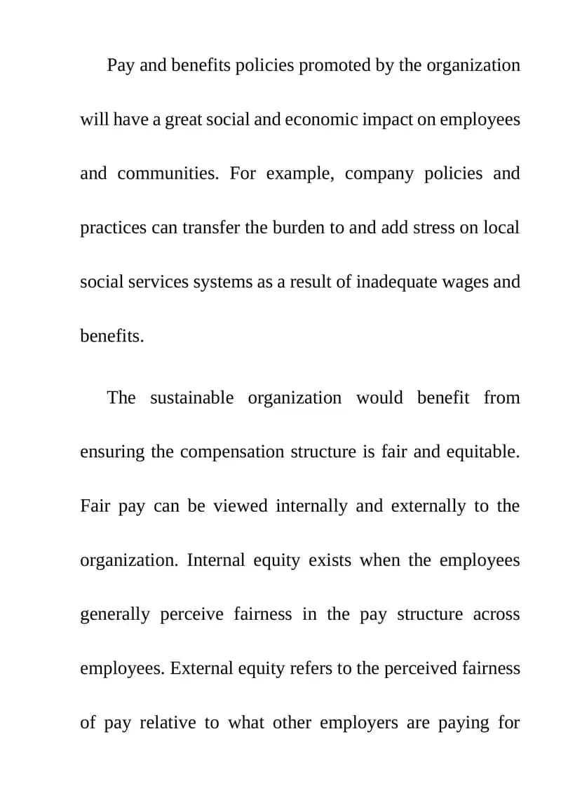Pay and Benefits Policies