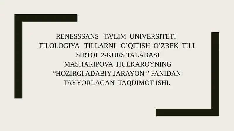 O'zbek tili