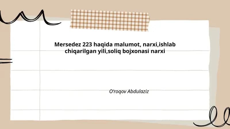 Mersedez 223