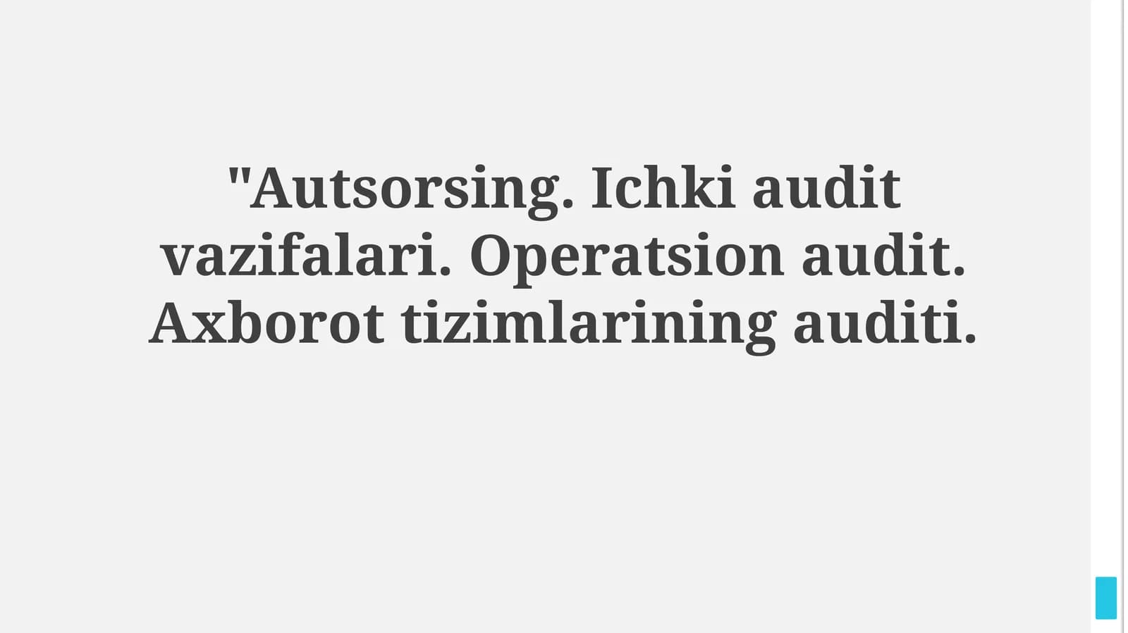 Ichki audit vazifalari