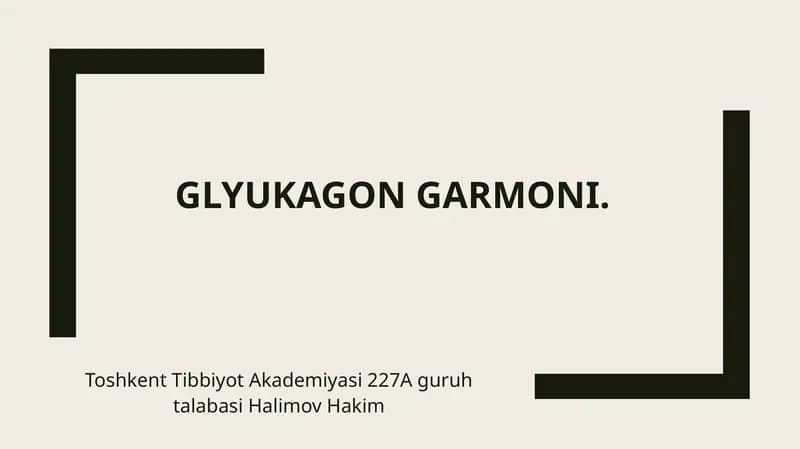 Glyukagongarmoni