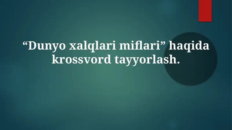 Dunyoxalqlarimiflari krossvordi
