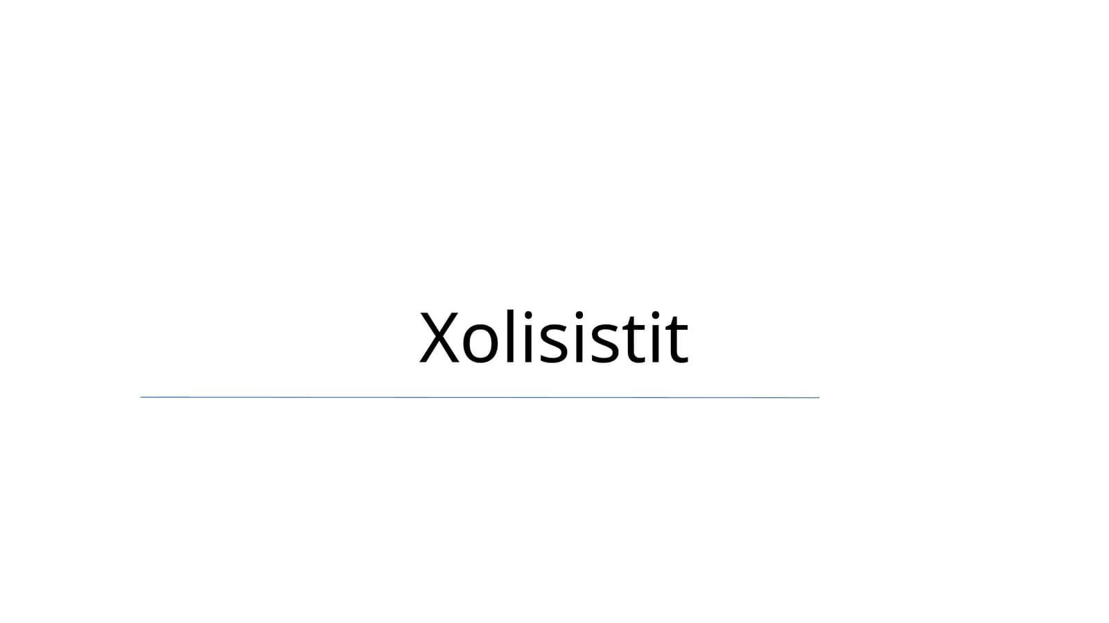 Xolisistit