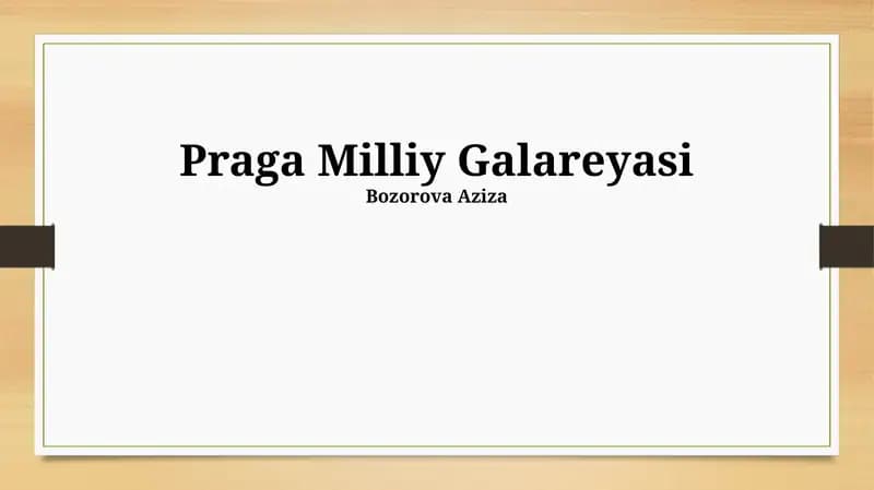 Praga Milliy Galareyasi