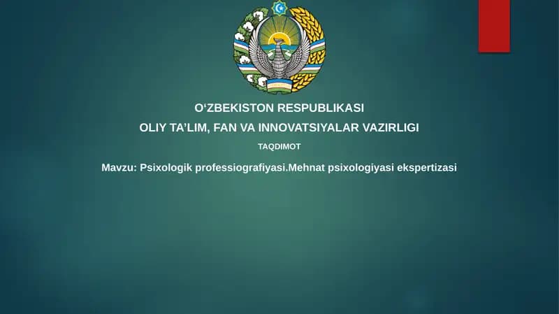 Psixologik professiografiya