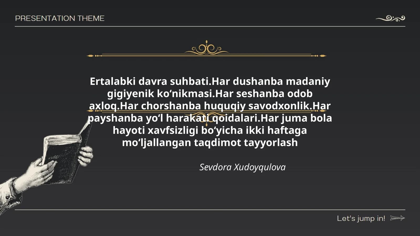 Ertalabki davra suhbati