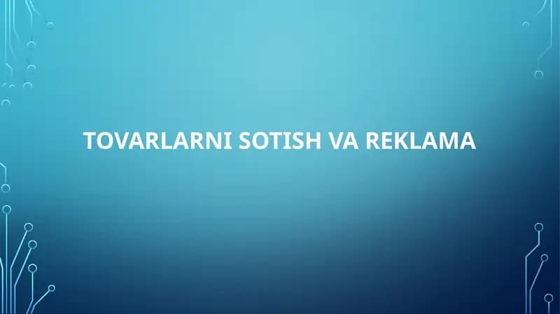 REKLAMANING VAZIFALARI