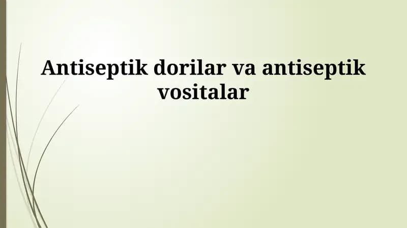Antiseptiklar