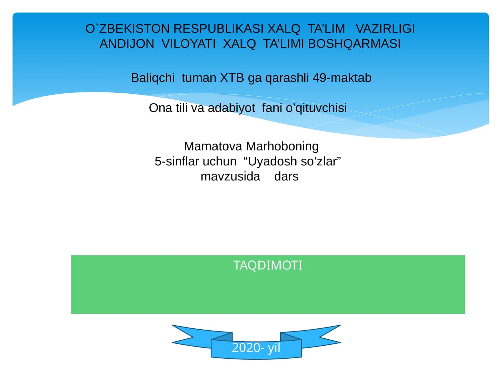 Uyadosh so’zlar