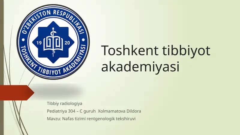 Nafastizimirentgenologik tekshiruvi