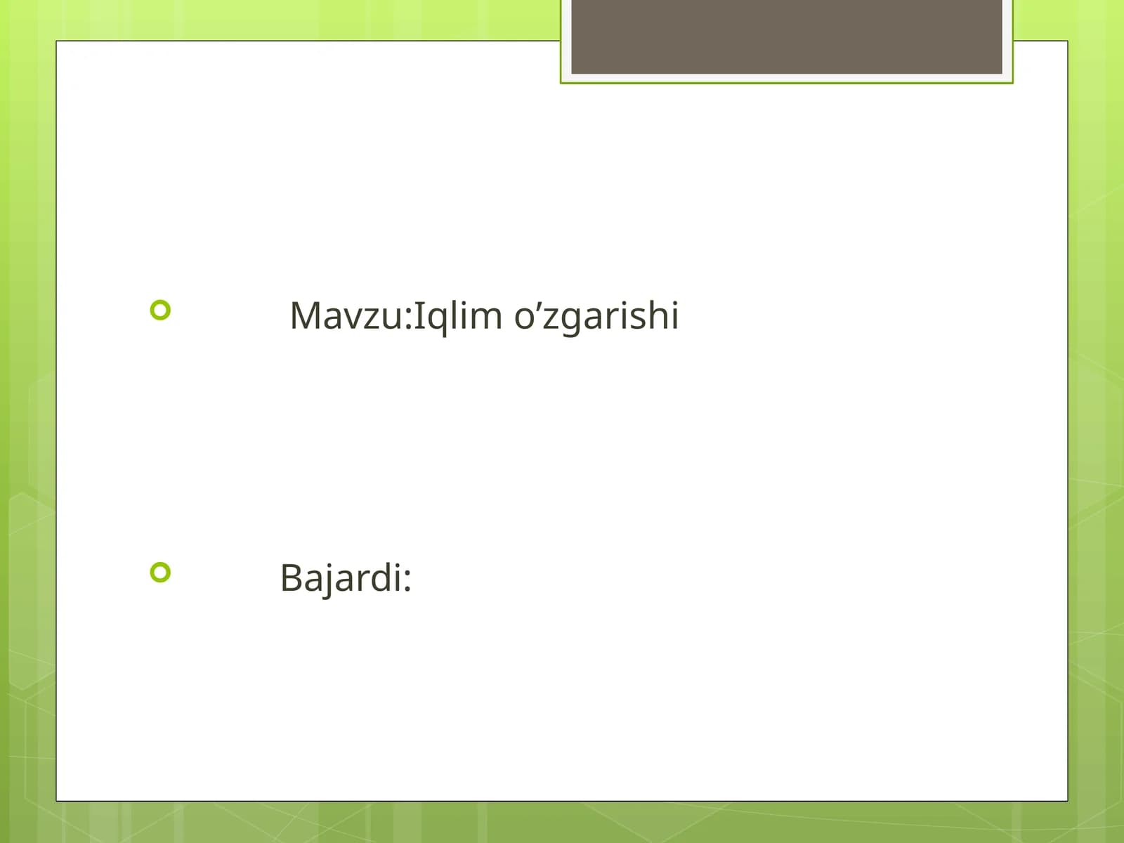 Iqlimo’zgarishi