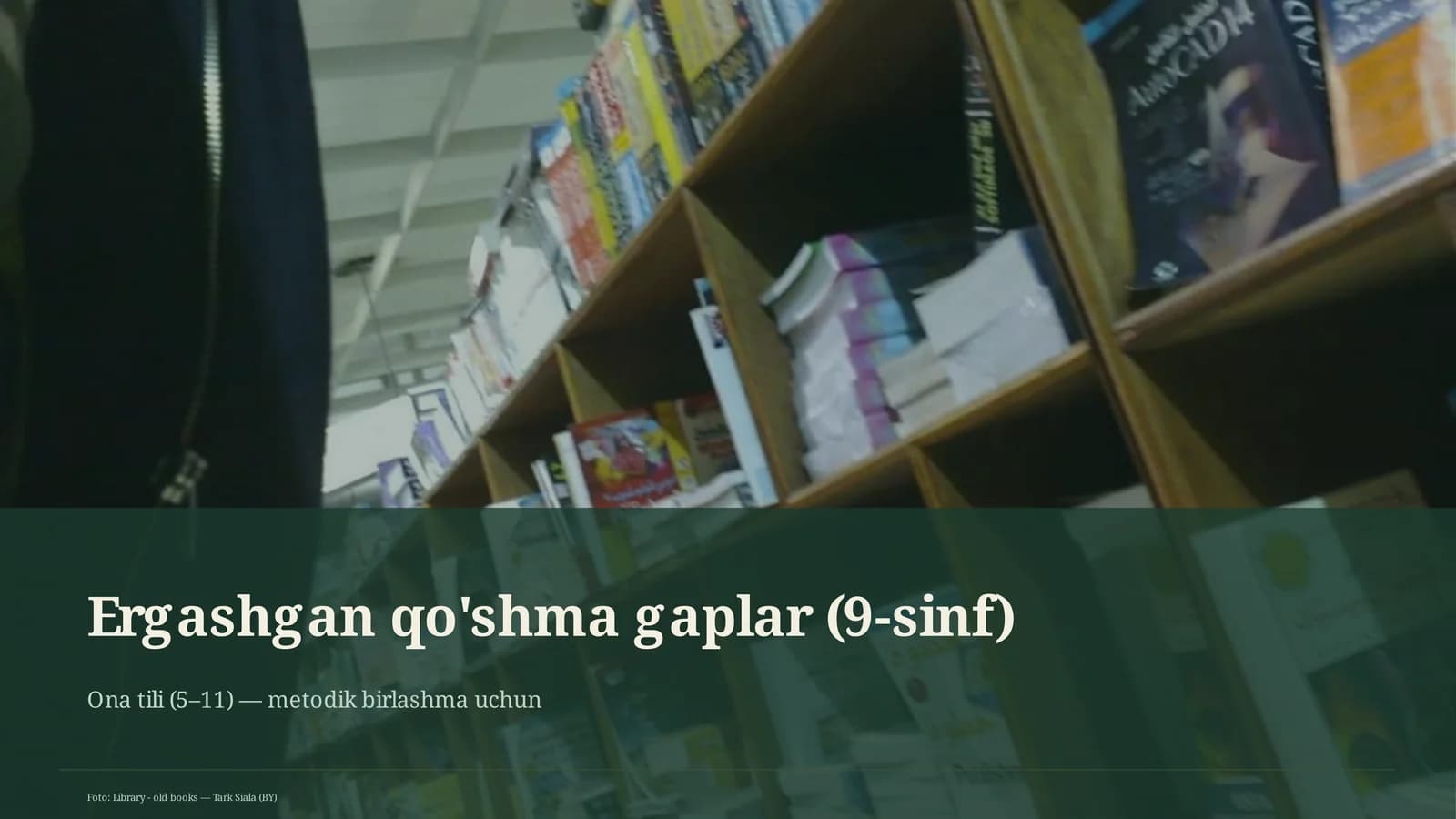 Ergashgan qo'shma gaplar (9-sinf)