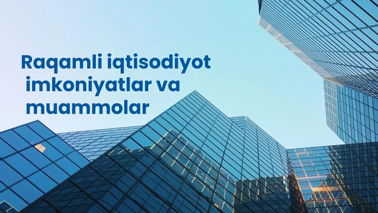 Raqamli iqtisodiyot imkoniyatlari va muammolar