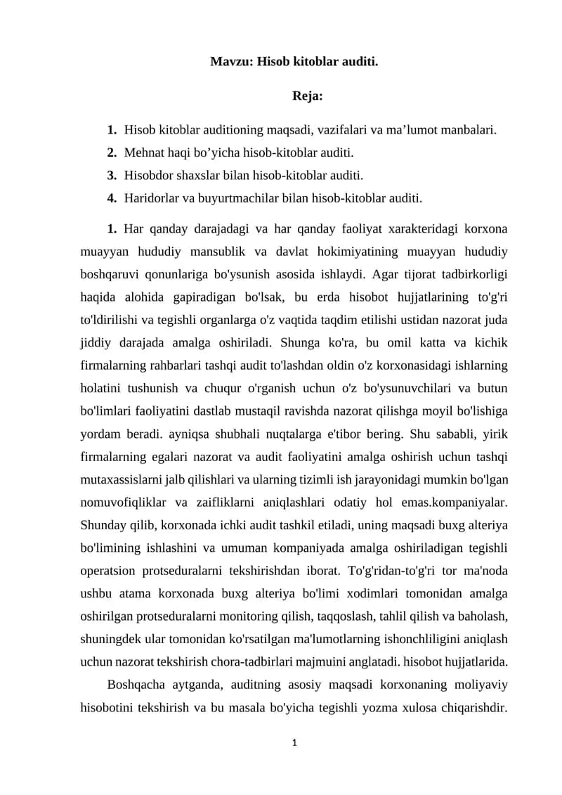 Hisob kitoblar auditi