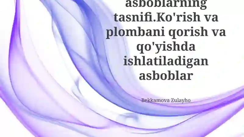 Stomatologik asboblarning tasnifi