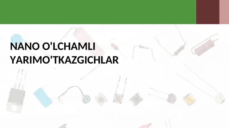 Yarimo‘tkazgichlar