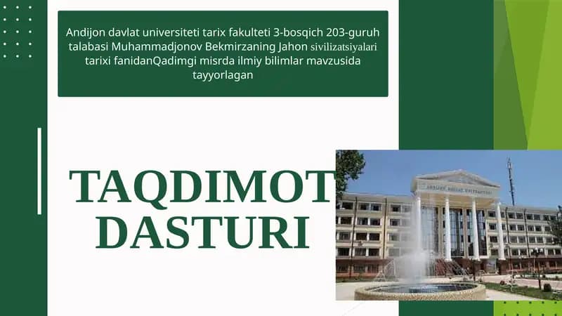 Qadimgi misr ilm fani