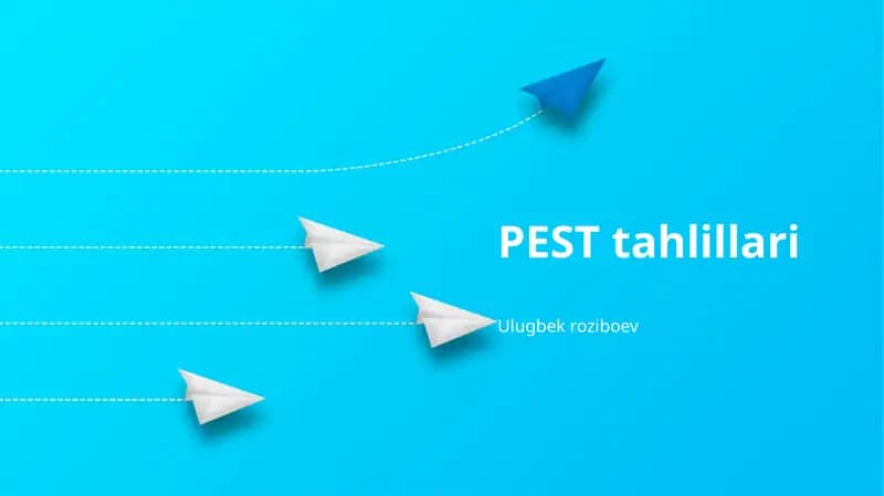 PEST tahlillari