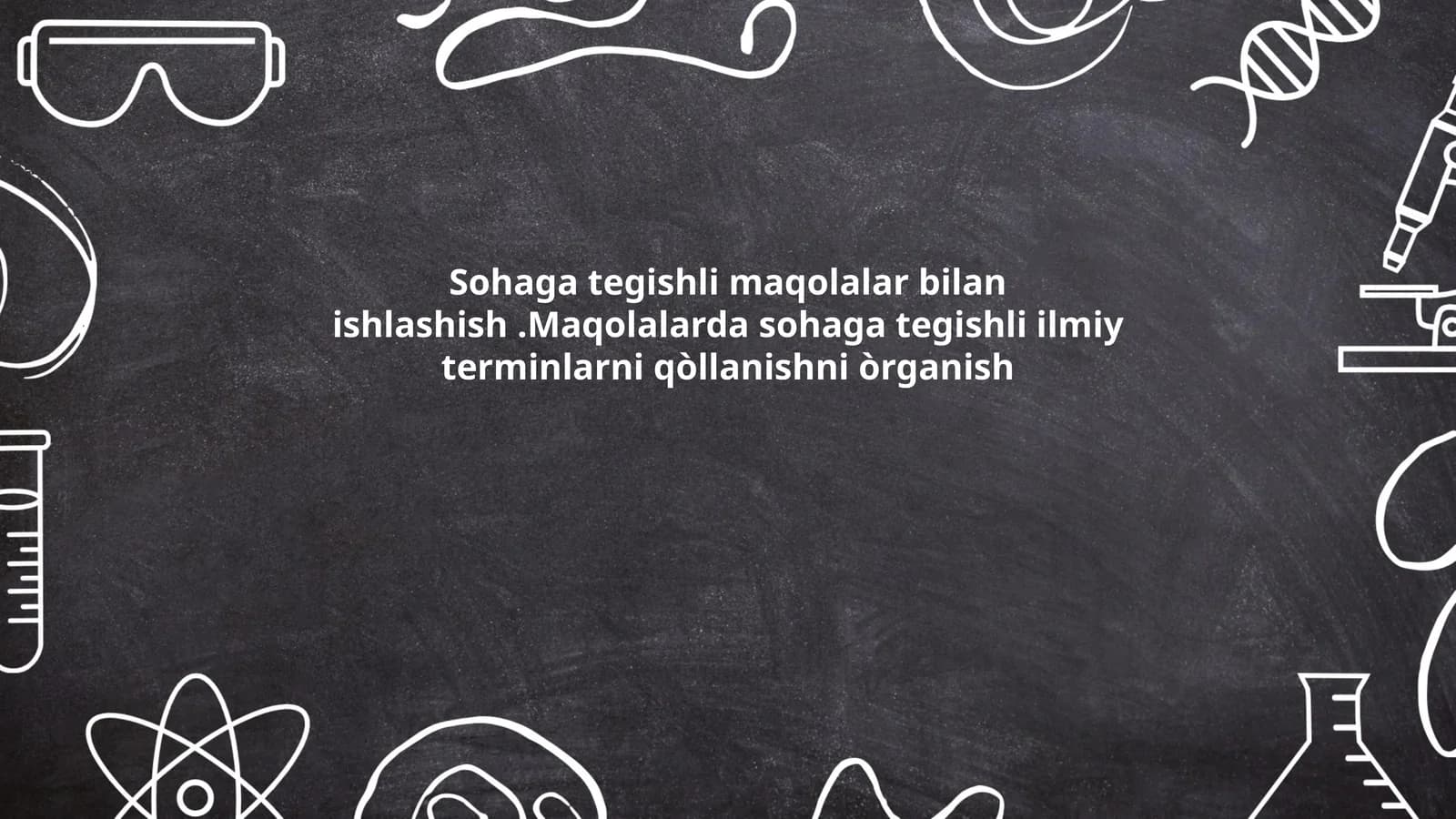 Sohaga oid ilmiy terminologiya