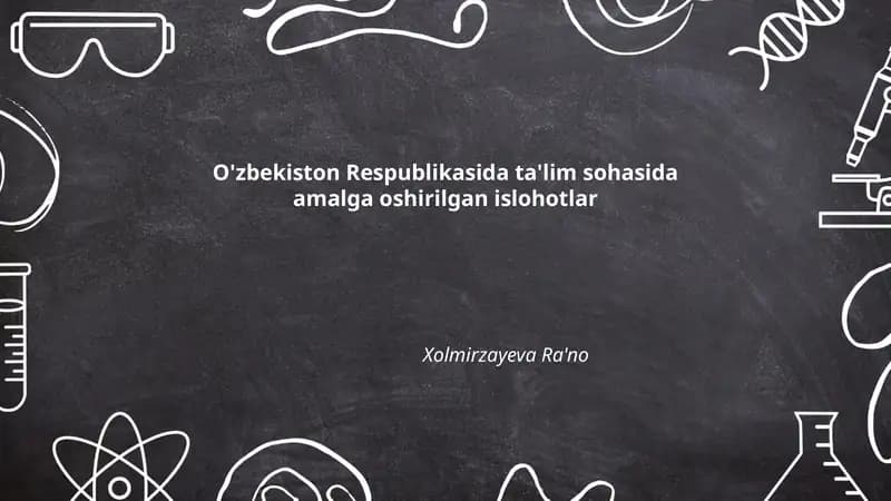 Umumta'lim maktablari ta'lim standartlarini yangilash