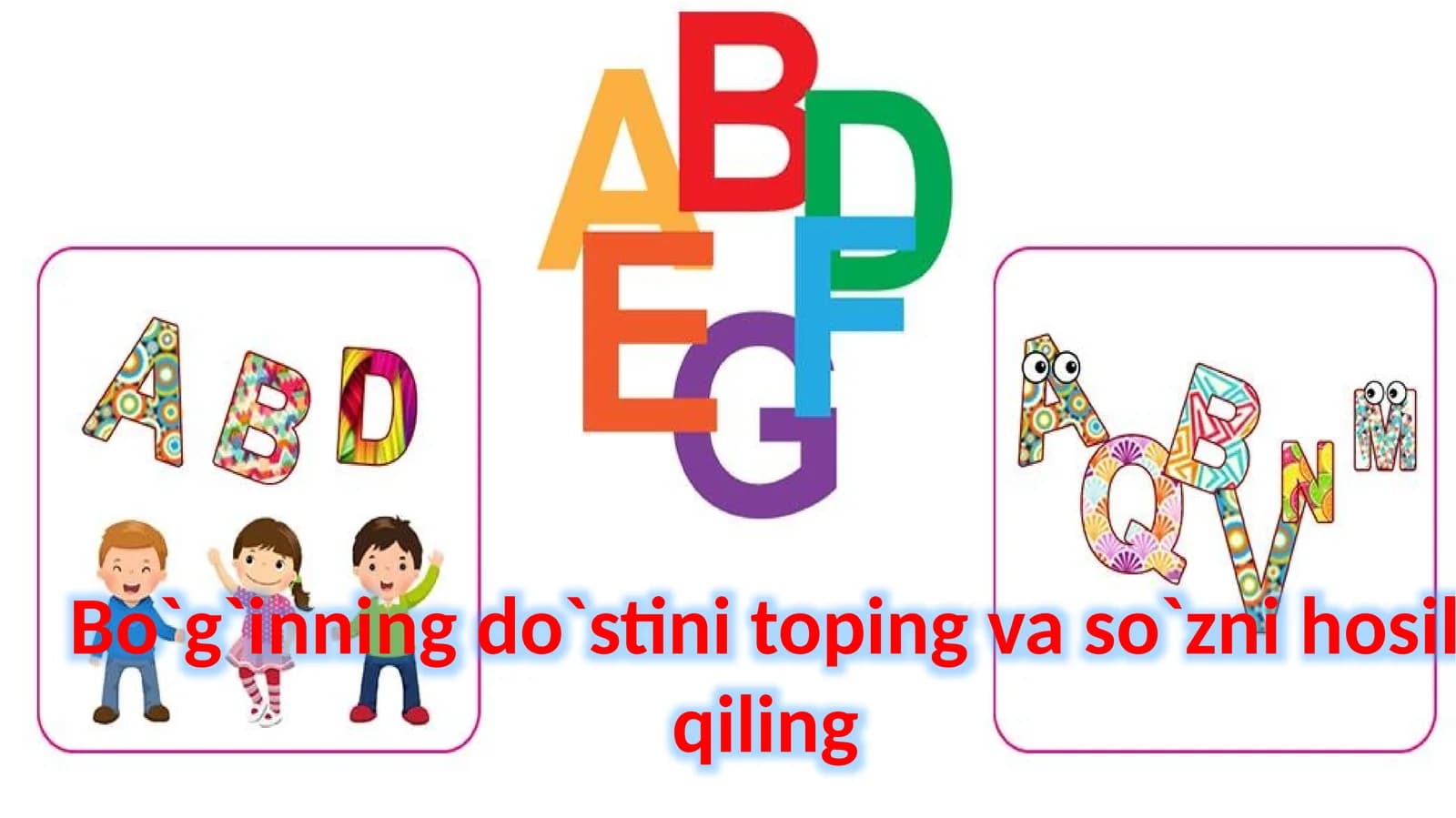 Bo`g`inning do`stini toping va so`zni hosil qiling