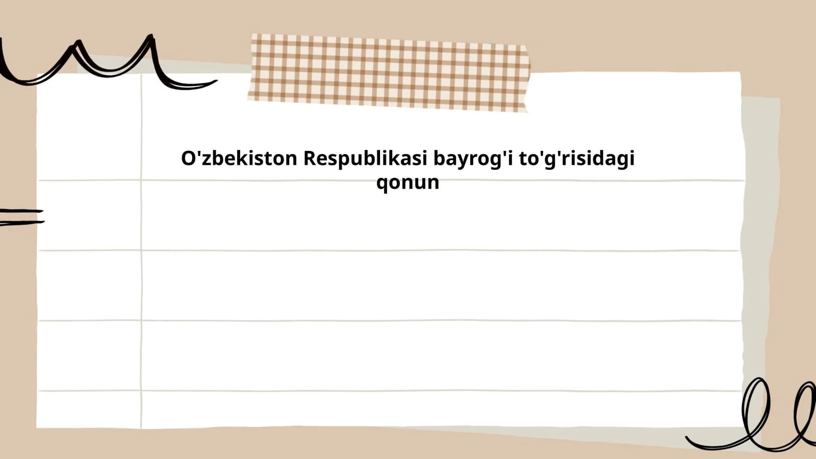 O'zbekiston Respublikasi bayrog'i to'g'risidagi qonun