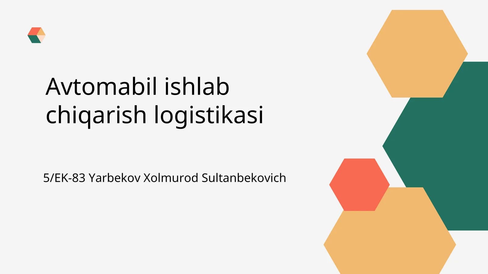 Avtomobil ishlab chiqarish logistikasi